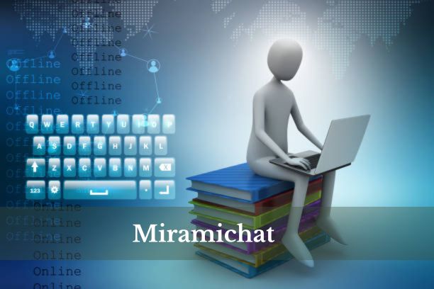 Miramichat communication platform interface showcasing messaging and video call features.