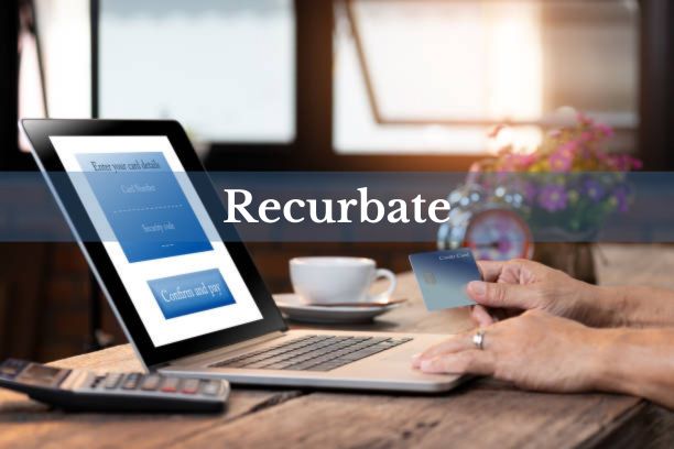Recurbate platform interface showing user-friendly navigation.